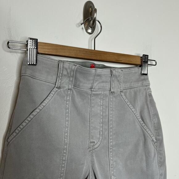 Spanx Stretch Twill Ankle Cargo Pants Gray Womens XS Skinny High Rise Slimming - Picture 3 of 8